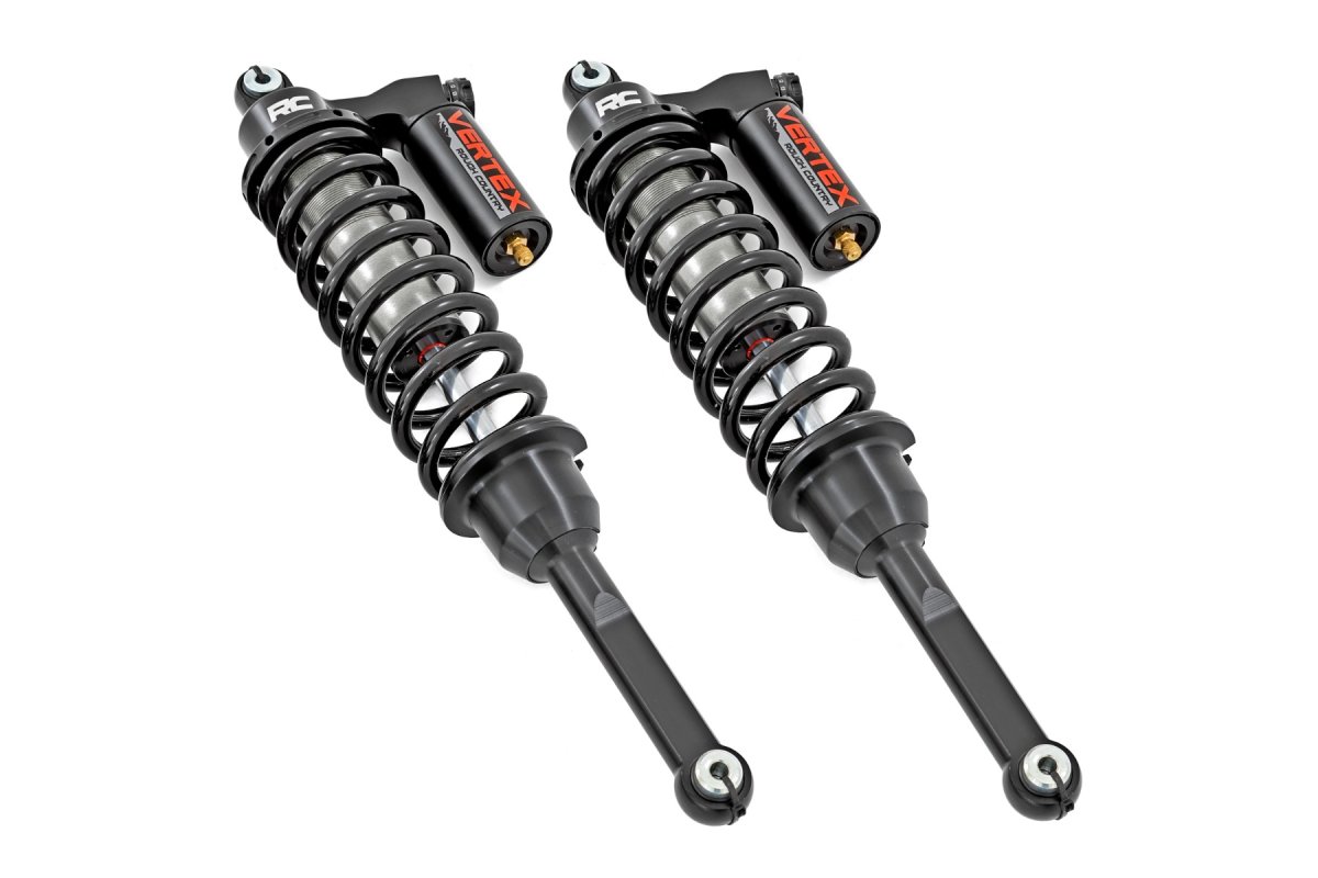 Polaris Ranger 900 XP Bronze Mist LE Coilover Suspension Kit - Rear - Rough Country - Vertex Adjustable - Zinc Plate Finish - 2013